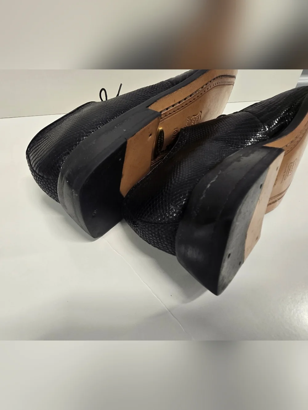 Belvedere Studio Genuine OSTRICH  Oxford Lace Up Shoes‎ SZ 10.5